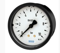 Bourdon tube pressure gauge, copper alloy